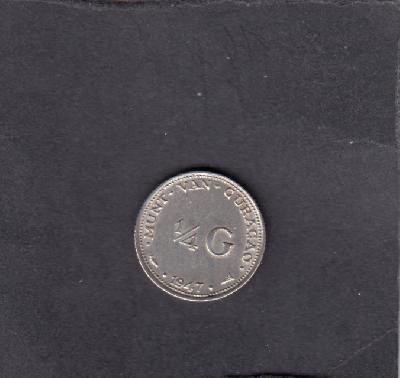 Beschrijving: 1/4 Gulden  WILHELMINA